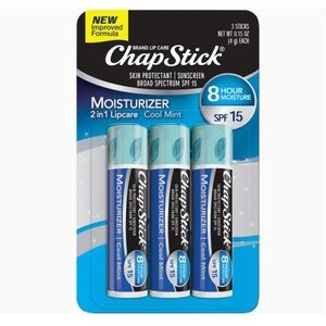 BNIP, ChapStick 2 in 1 Cool Mint Moisturizer with SPF 15.